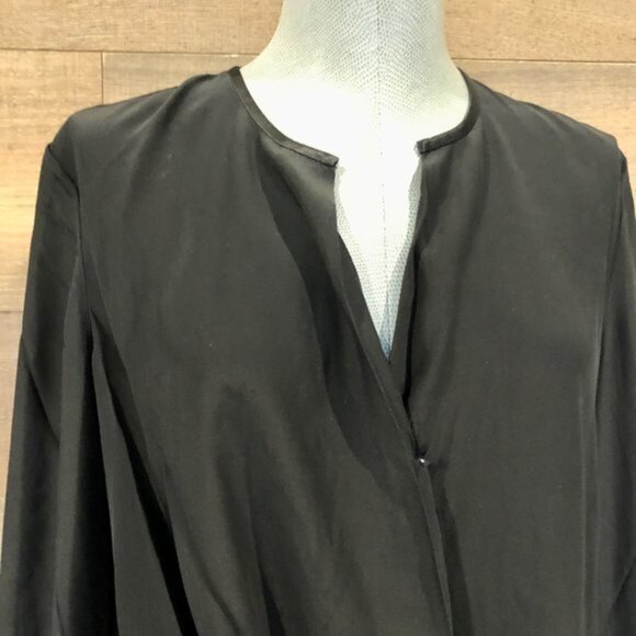NWOT Rag and Bone Lora women black Silk Blouse  Relaxed Top size S - Picture 7 of 11